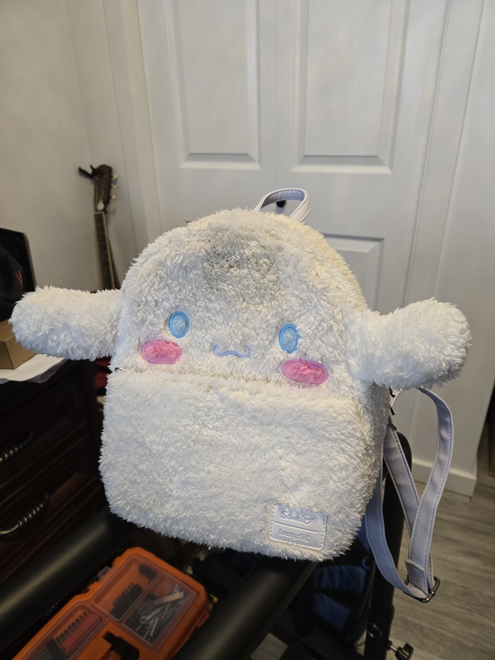 Loungefly White Plush Sanrio Cinnamonroll Mini Backpack